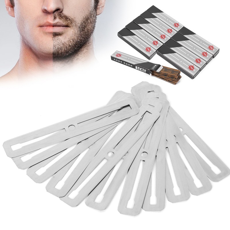 100pcs Double Edge Razor Blades Stainless Steel Shaving Blades for