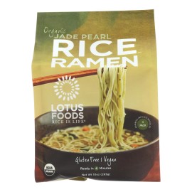 UD_Lotus Foods Organic Jade Pearl Rice Vermicelli 10 oz Pack 4 Ramen Cakes/Cases of 6