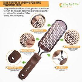 Professional Stainless Steel Callus Remover Kit, Callus Remover Callus Dead Skin Calluses Dry Cracked Feet Foot Care File for Double Feet