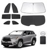 TINGLU Window Shades for Toyota Highlander 2014-2019 Accessories Side Full