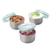 Smash Microwave Safe Stainless Steel Mini Dressing/Sauce Pots, Sage, 2oz