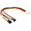 DeLOCK Power Cable Molex 4 pin Stecker> 4 x 2 pin
