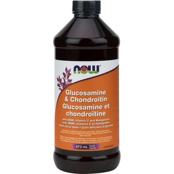 NOW Foods Glucosamine & Chondroitin Liquid, 473 mL