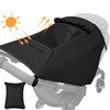 WD&CD Pram Sun Sail, Premium Awning for Pushchairs with UV