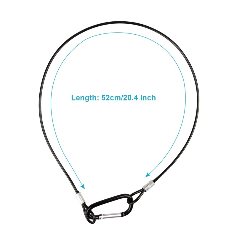 MOUNTAIN_ARK 20 Pack 20" Black Safety Security Cable for DJ