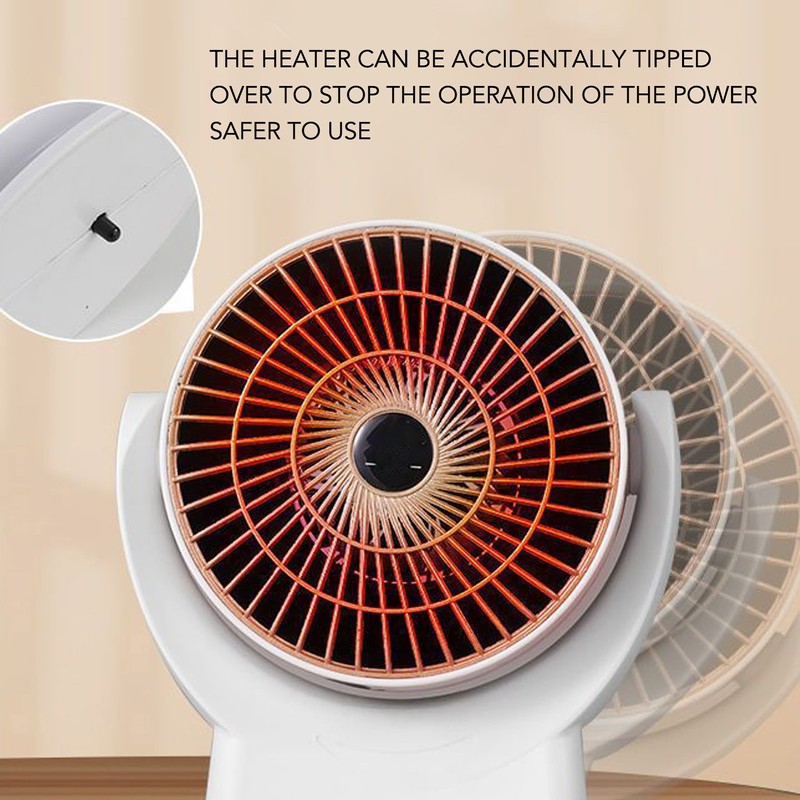 Space Heater Fashionable Simple Safe 800W Electric Desktop Heater for