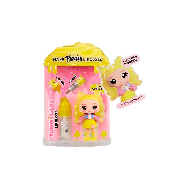 Yummiland x Peeps Lip Gloss Doll – Goldie Mallows, Ages