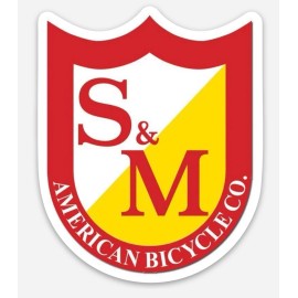 S&M S & M  BMX  Bicycle Old School Logo Vinyl Sticker Decal S And M