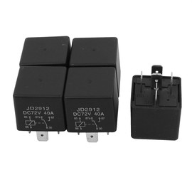 uxcell JD2912 DC 72V Coil 40A 5 Pins SPDT Security Power Relay 5pcs