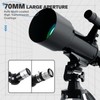 Telescope 70mm Aperture 500mm - Portable Refractor Telescopes for Kids