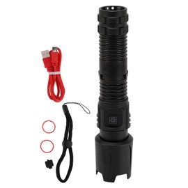 Bright Flashlight IPX5 15W 1000LM 900mAh Stepless Dimming 4 Modes Zoomable Flashlight for Search Rescue Emergencies