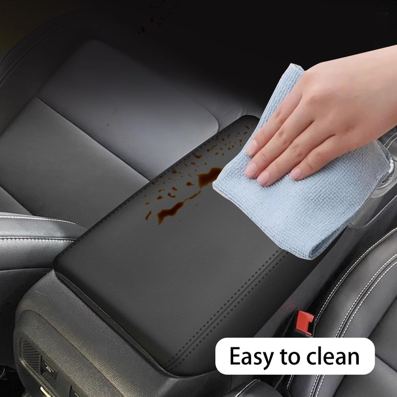 faccaibbg Center Console Cover for Honda Civic 2012-2015(Black),Waterproof Leather Anti-Scratch