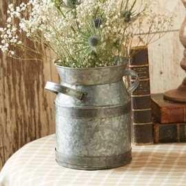 Park Designs Gray Galvanized Milk Can Utensil Crock