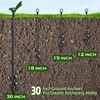 hannger 8 Pcs 30" Ground Anchors Shed Anchors Kit Heavy