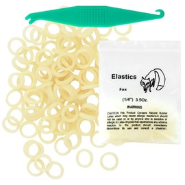 YYING Orthodontic Rubber Bands for Braces 1/4'' Light 3.5 oz, 100 Pcs Dental Intraoral Elastic Bands