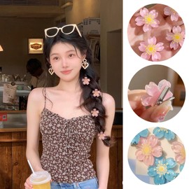 Doyime Hair Clips, Mini Hairpins (Set of 10), Flowers, Mini Hair Clips, Hair Ornaments, Cute, Small, Hair Clips, Women's, Wedding Hair Accessories