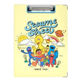 Sesame Street Clipboard, Cream Yellow/Blue [ST-ZSS0007]