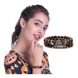 Veraly Conjunto De Pulseras Buda Cuentas Naturales Unisex 2pz