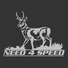 Need 4 Speed Decal (White)