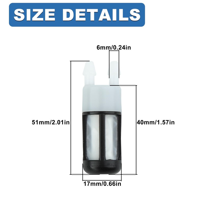 AUMEL 10 Pcs 4282-007-3600 Fuel Filter for Stihl BR600 BR550