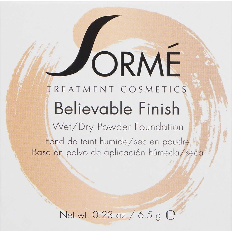 Sorme' Treatment Cosmetics Believable Finish Powder Foundation, Beige Suede