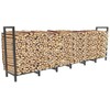 BALIE SPACE 8ft Outdoor Firewood Rack Holder with 14 Support
