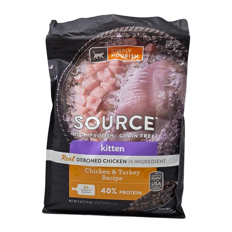 SIMPLY NOURISH Source High Protein Kitten Chicken and Turkey Dry