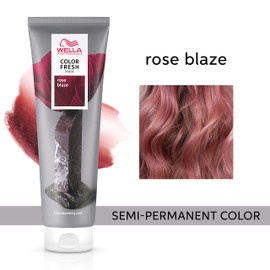 Wella Professionals Color Fresh Mask | Rose Blaze | Natural Shade | Hair Color-Depositing Mask | Vegan Formula with Avocado Oil | Zero Damage | Silicone Free | 5 Fl Oz