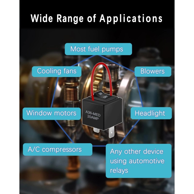 Prismora 9038A Relay Bypass Switch, Relay Tester, Bypass Switch Kit