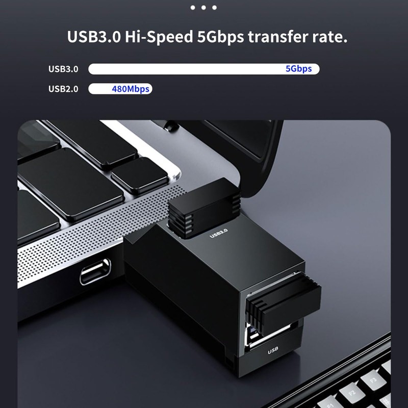 USB hub, Mini USB 3.0 Hub, 3 Port Hub (USB
