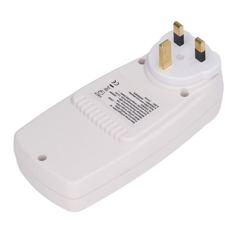 Power Meter Plug with Battery LCD 7 Display Modes Electricity