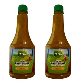 Mi Finca Campesina Sauce by Chiletico – Artisan Costa Rican Vegetable Sauce – Handcrafted with Fresh Ingredients – Bottle 13.5 oz- 2 PACK