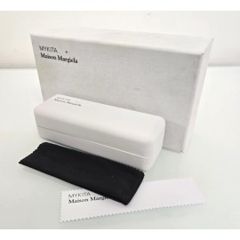 Mykita  Hard White Glasses Maison Margiela Case  Large XL  With Box, Cloth