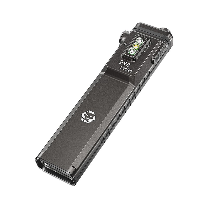 RovyVon E90 Flat EDC Flashlight, USB-C Rechargeable 3500 Lumens High