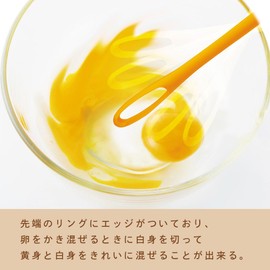 Suncraft Egg Smooth Stick, Set of 2, Raw Egg, Stirring Egg Mixer, Made in Japan, Orange and Yellow