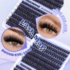 Fluffy Lash Clusters 80D+100D Thick Cluster Eyelash Extensions 10-18mm DIY