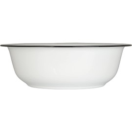 Ib Laursen Large White Enamel Wash Dish Basin Bowl 36 cm