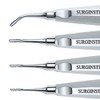 SurgicalOnline Serrated Elevators Set Dental Extraction Instruments 5 Pcs