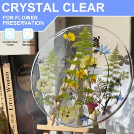 Teexpert Epoxy Resin 2 Gallon Kit, Pure Glossy Crystal Clear Resin Epoxy with Pump, Bubble Free Anti Yellowing with Self Leveling Formula for Casting, Jewelry Making, Table Top, Wood & Art Crafts