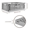 Domiella 2-Pack Crates for Storage, Storage Crates Plastic Stackable, Foldable