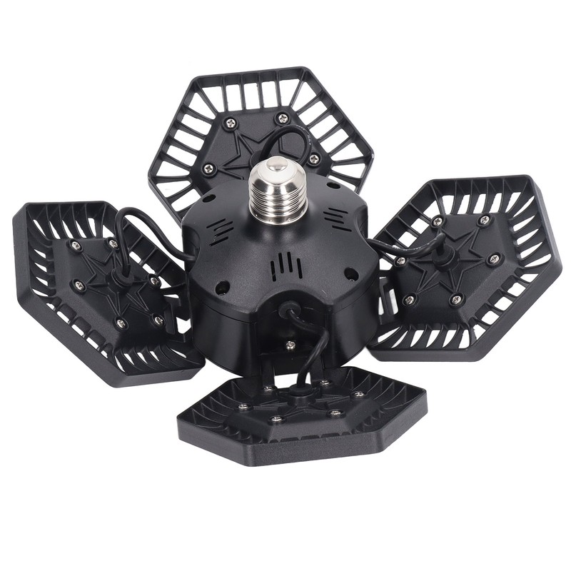 LED Garage Light Cool White 80W 4 Panel 90 Degree