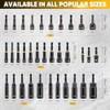 Saker 80-Piece Magnetic Impact Nut Driver Set, SAE & Metric