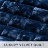 RECYCO Luxury Velvet Quilt Set Full Queen Size, Lightweight Velvet