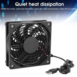 ciciglow Quiet Dual 120 mm USB Fan, for Cooling DIY PC Computer Case, CPU Cooler Radiators, Computer Cabinet Cooling, 5 V 120 x 25 mm (Pack of 2)