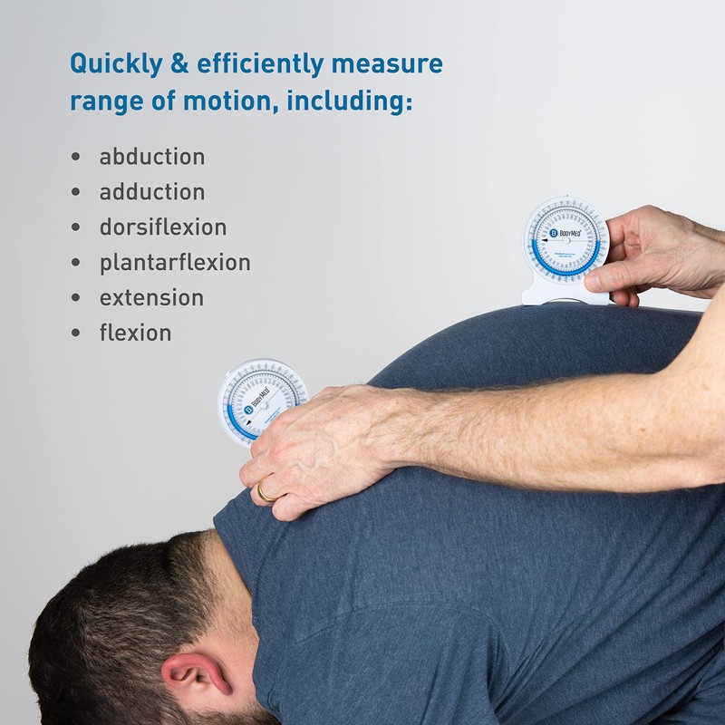 BodyMed Professional Inclinometer for Physical Therapy & Rehabilitation, Easy to