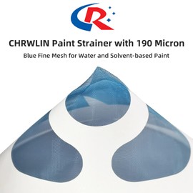CR CHRWLIN Pro Grade Paint Strainer, 50pcs 190 Micron Fine Nylon Mesh Paper Filter, Anti-Clogging for Smooth Paint Flow, for Paint Sprayers, Automotive, Woodworking, and Home Decoration(Water-Based)