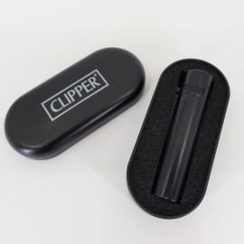 Clipper NEW CLIPPER Metal Lighter Matt Matte Black Gift Box stoner 420 rare
