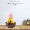Musical Nodding Monk Figurine Decoration Moving Head Buddha Statue with