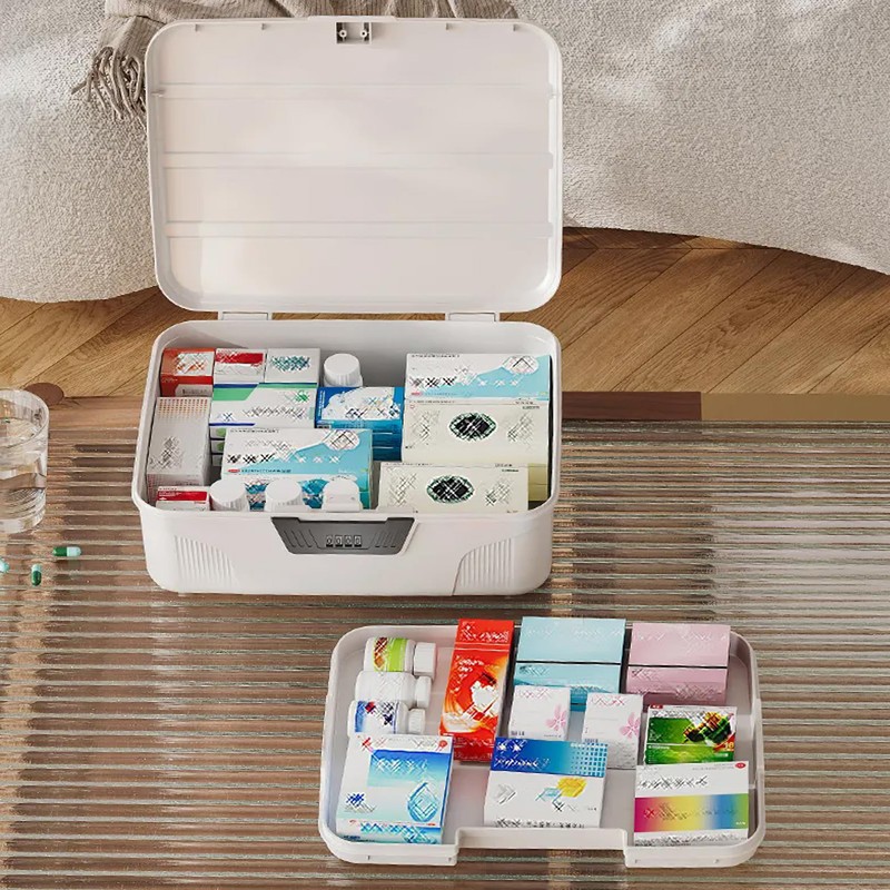 Lockable Storage Containers Plastic Lock Box Storage Container Versatile Organizer
