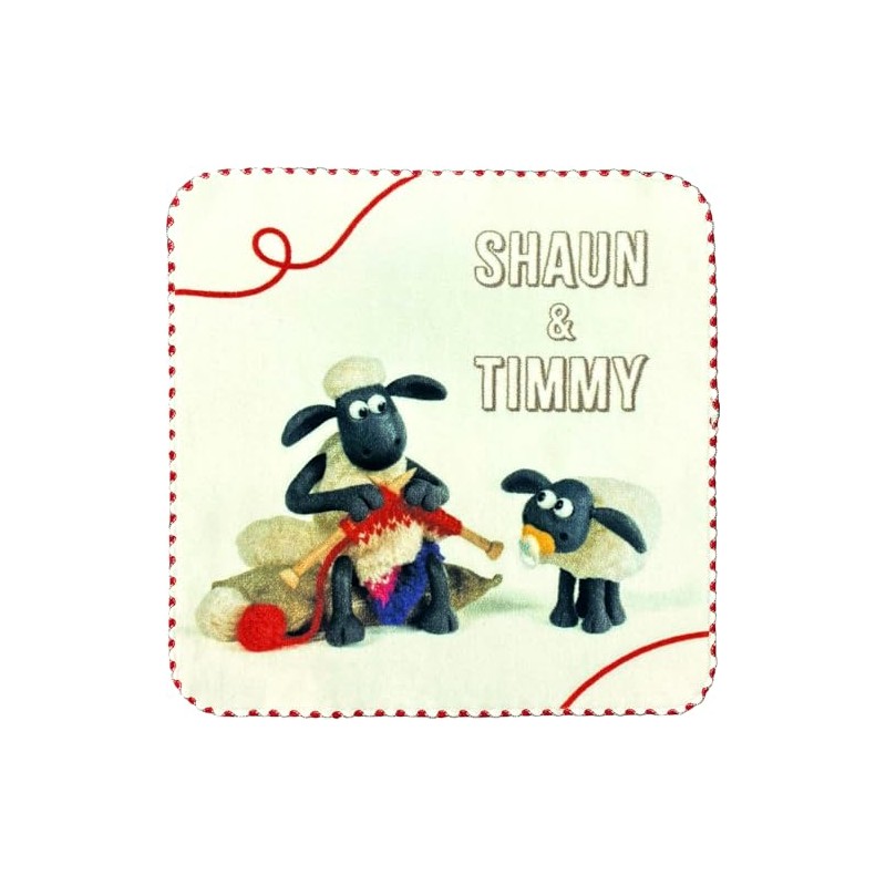 Hayashi PP434000 Mini Towel, Shawn the Sheep Knitting